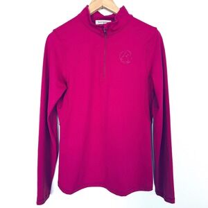 PS of Sweden Base Layer Top Women L Fuchsia Quarter Zip Long Sleeve Equestrian
